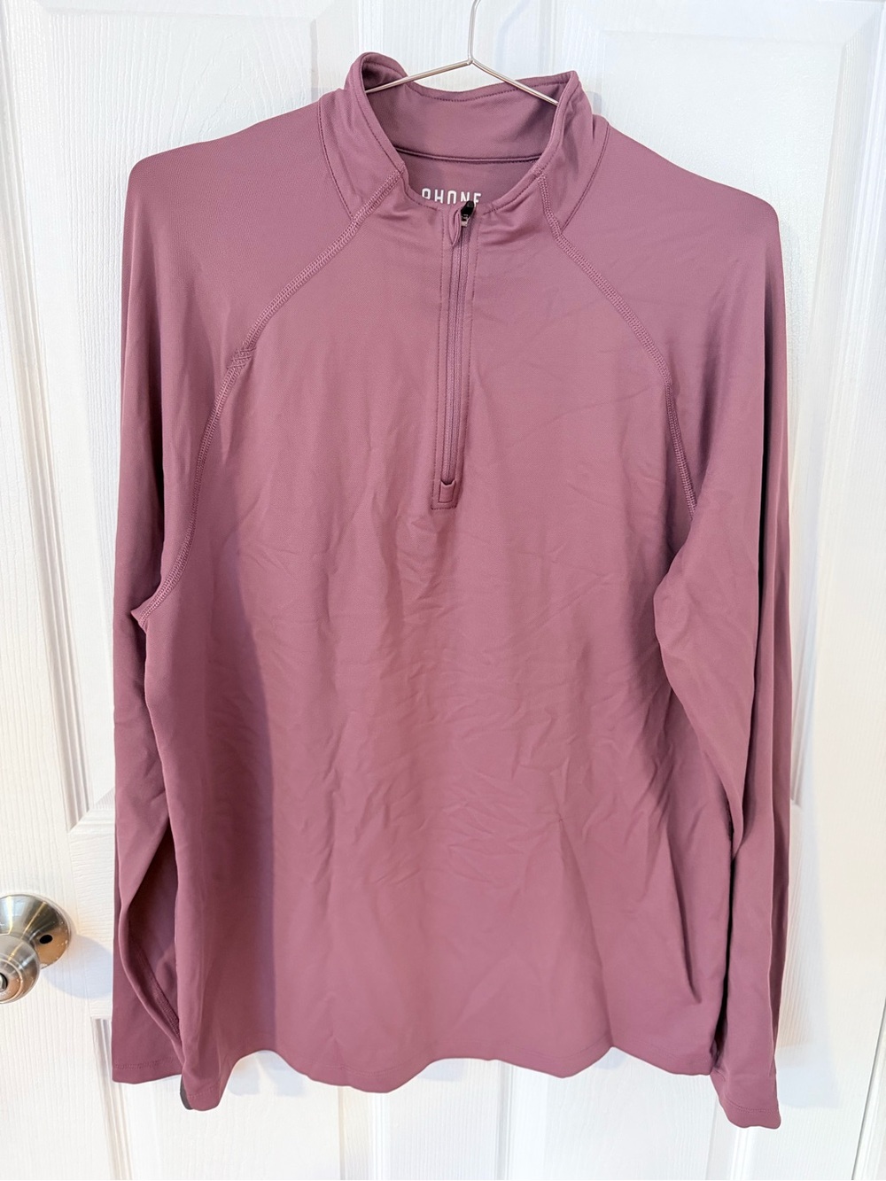 RHONE Men’s Mauve Half-Zip Performance Pullover
